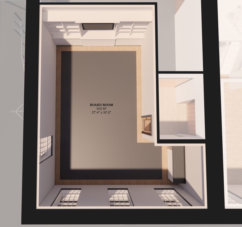 35 Prioleau - 3D Plan - Boardroom